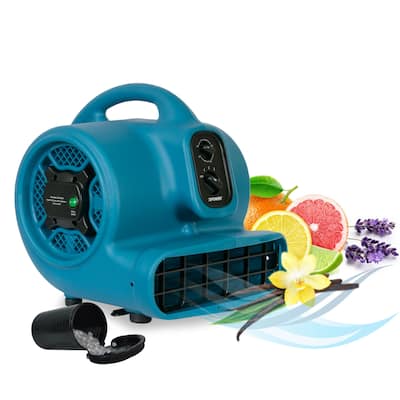 XPOWER 3 Speed Scented Air Mover, Carpet Dryer, Floor Fan, Blower with Ionizer and Timer