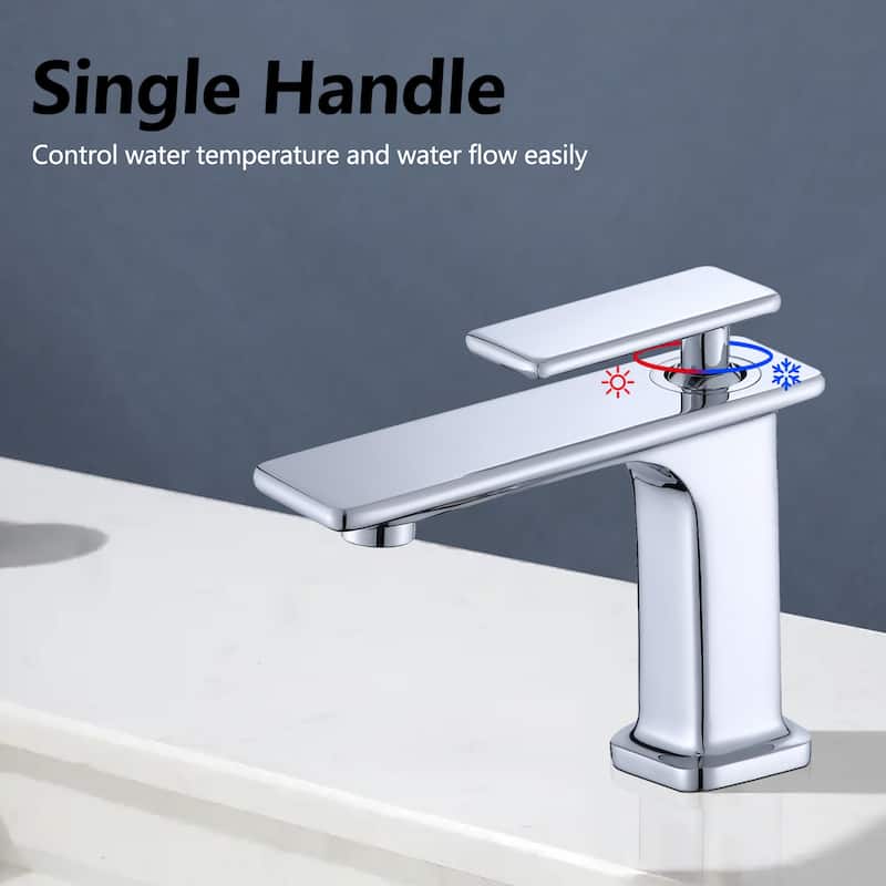 Topcraft 6/12in Single Handle Single Hole Bathroom Faucet Bathroom Vessel Faucet