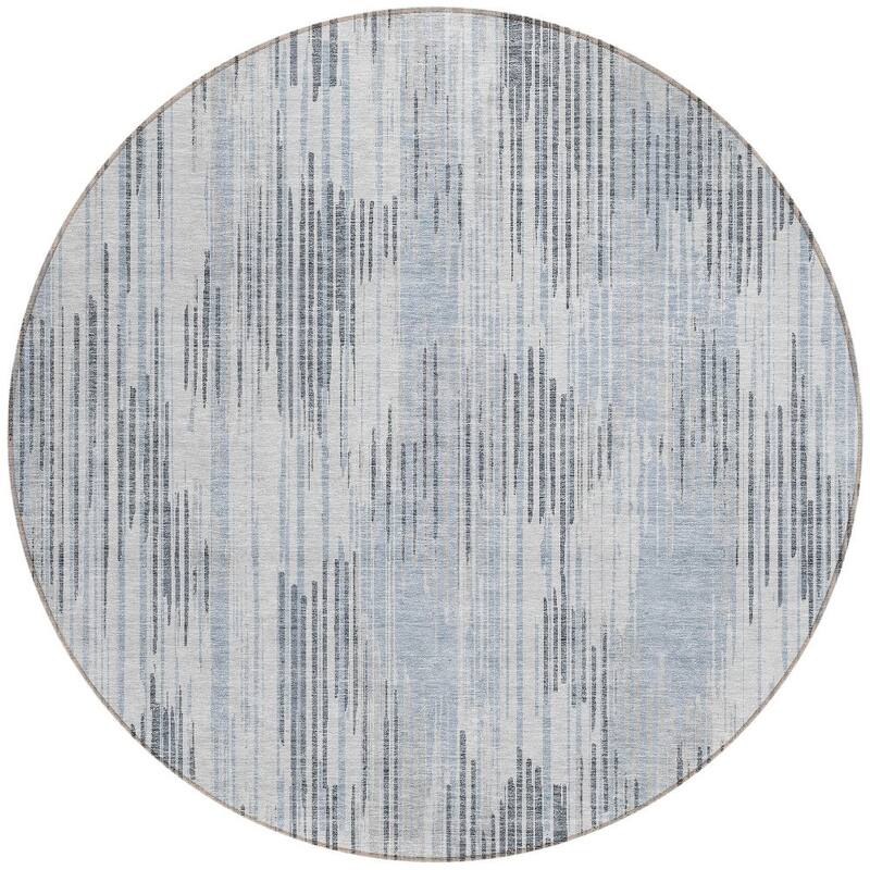 HomeRoots Striped Transitional Rectangle Outdoor Rug