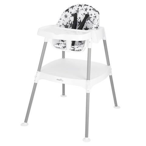 Evenflo 4-in-1 Eat & Grow Convertible High Chair, Pop Star White - 24.00 x 37.00 x 21.75