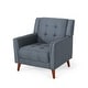 preview thumbnail 49 of 57, Candace Fabric Arm Chair and Loveseat Set by Christopher Knight Home