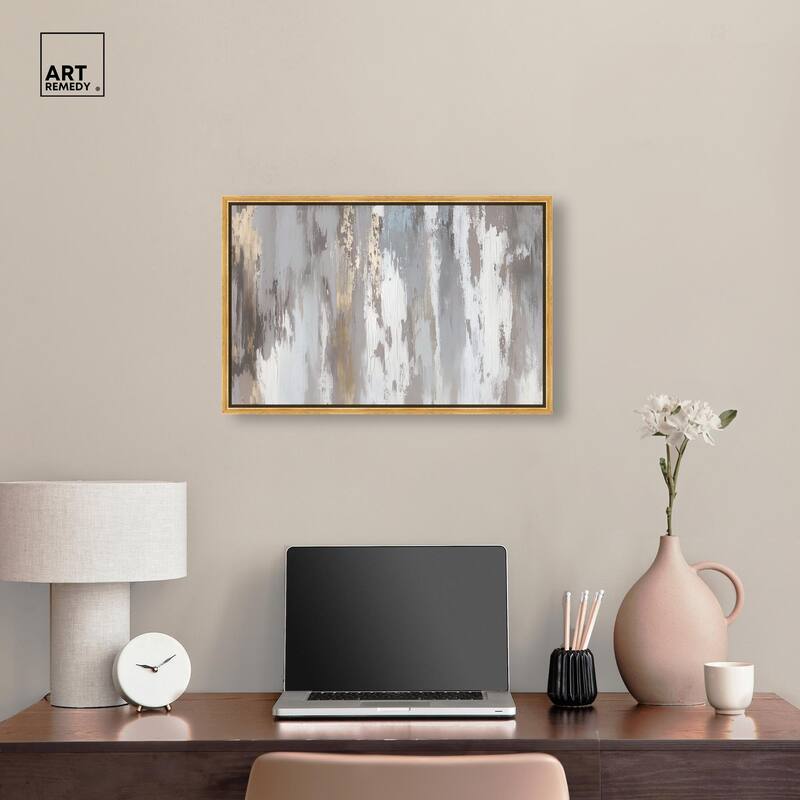Flooding Gold I Canvas by Art Remedy