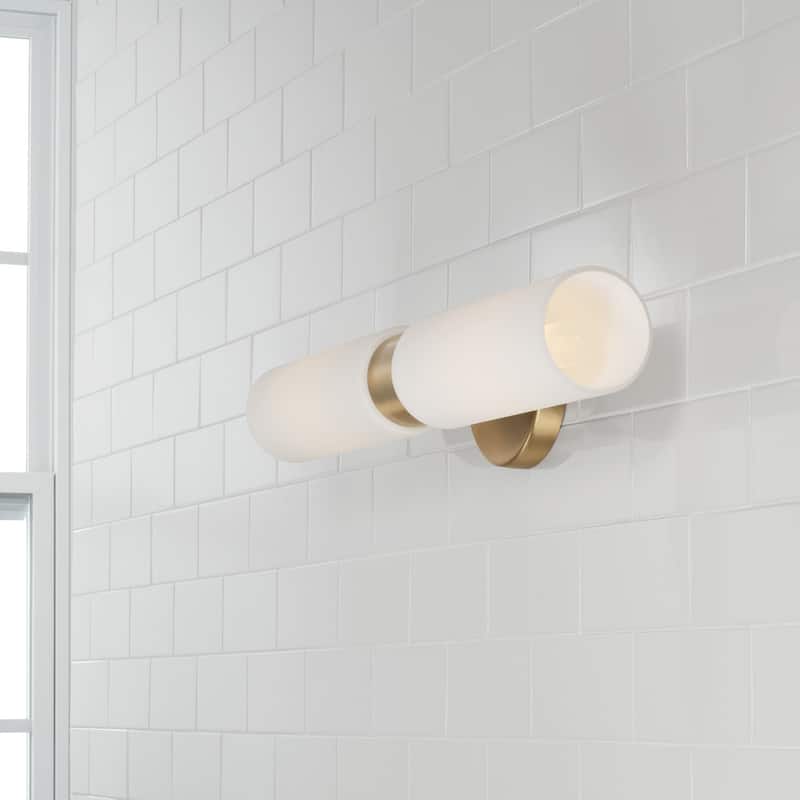 Theo 2-Light Sconce - 5"W x 20.5"H x 5"E