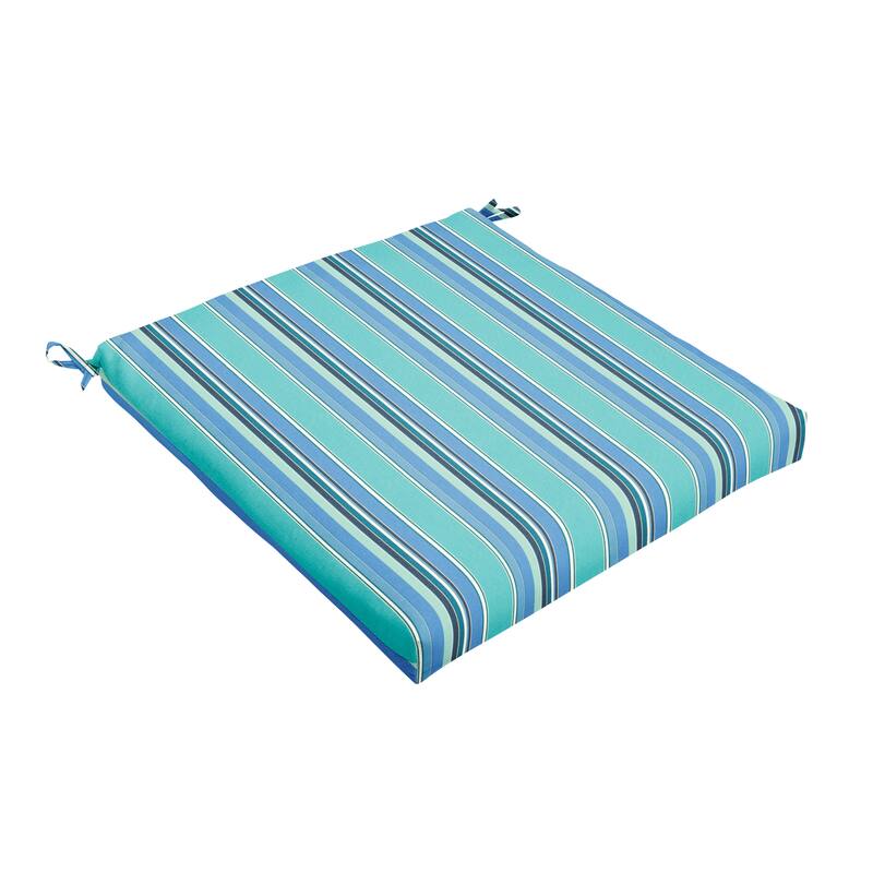 Sorra Home Sunbrella Outdoor Chair Cushion - Sunbrella - Dolce Oasis - 20 in W x 20 in D x 2.5 in H