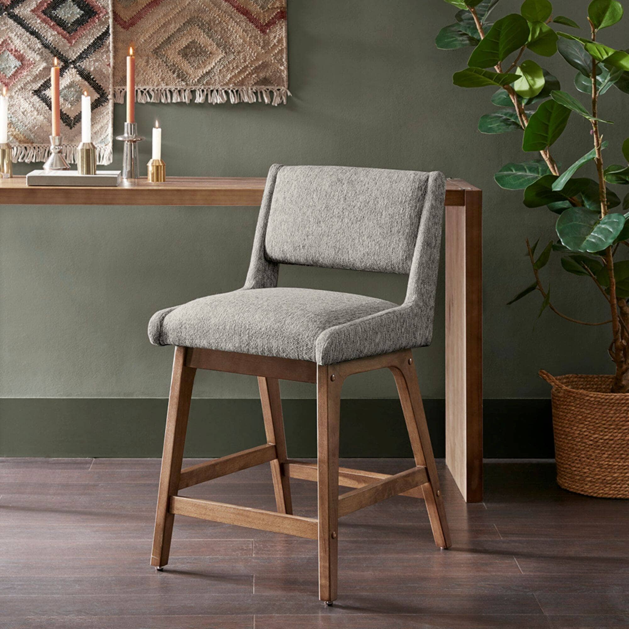 INK IVY Boomerang Counter Stool