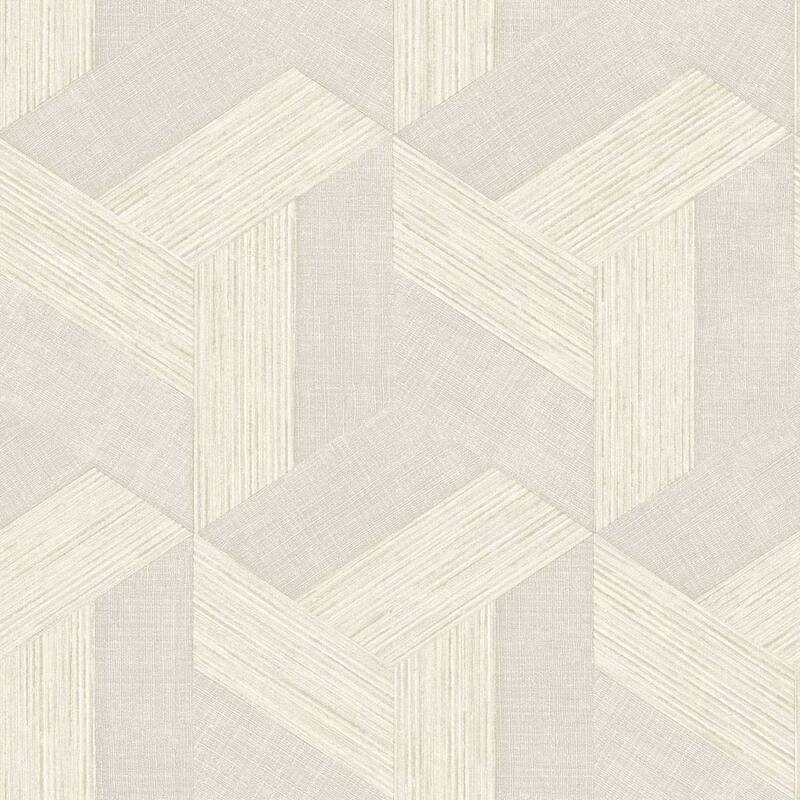 Galerie Wallcoverings Synergy Collection Geometric Design Matte Finish Vinyl on Non-woven Wallpaper Roll - 33-feet long x 21-inches wide - Grey