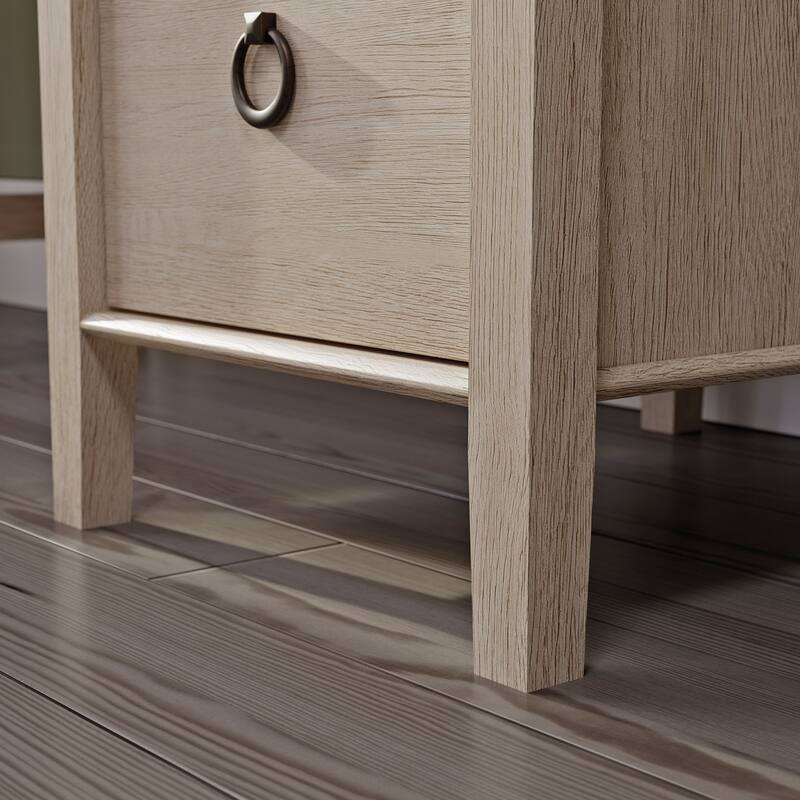 Wood Desk with Large Desktop, Brown