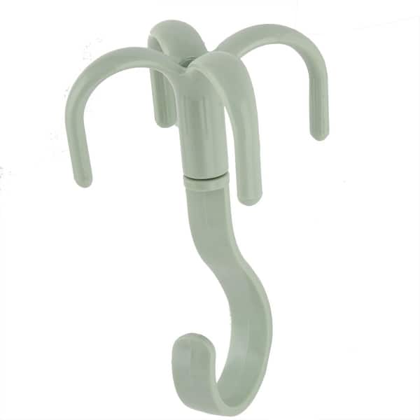 Shop Plastic 4 Hooks Clothes Coat Towel Belt Rope Rod Hanging
