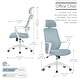 preview thumbnail 13 of 25, Porthos Home Cory Swivel Office Chair, Tall Mesh Back, Height Adjustable Seat
