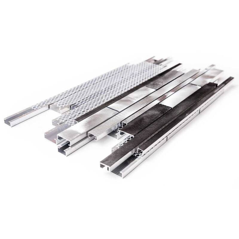 Mason 1in x 3in Noce Metal Backsplash Wall Tile