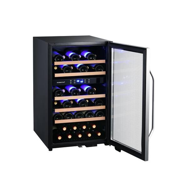 Edgestar Cwf380dz 20 Wide 38 Bottle Capacity Free Standing Wine Stainless Steel Overstock 26299588