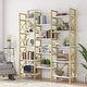 preview thumbnail 8 of 60, Large Triple Wide 5-Shelf Etagere Bookcase