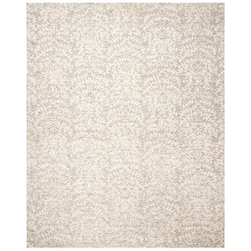SAFAVIEH Handmade Glamour Hamideh Wool/ Viscose Rug - 8' x 10' - Grey/Ivory