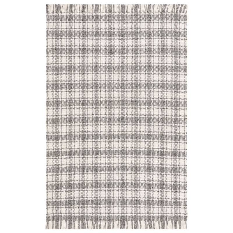 SAFAVIEH Handmade Natura Tine Checkered Wool Rug