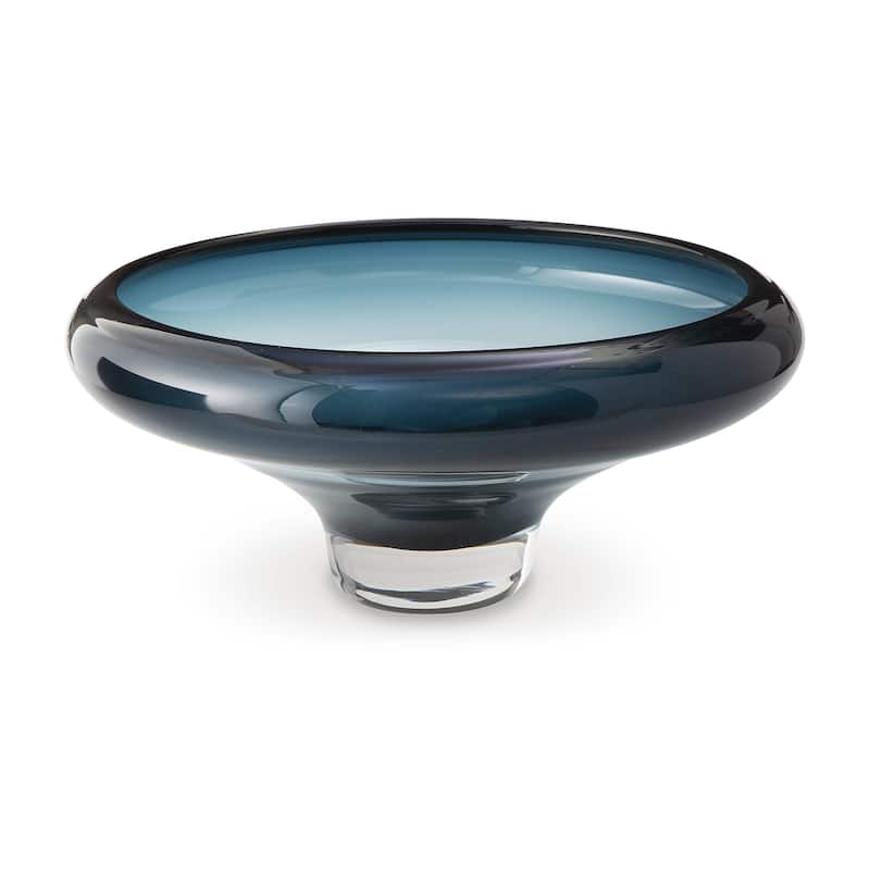 Signature Design by Ashley Vallborough Teal Blue Bowl - 13.25"W x 13.25"D x 6.13"H