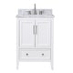 preview thumbnail 2 of 68, Avanity Everette Bath Vanity with Carrara White Natural Marble Top 25" Single Sink - White
