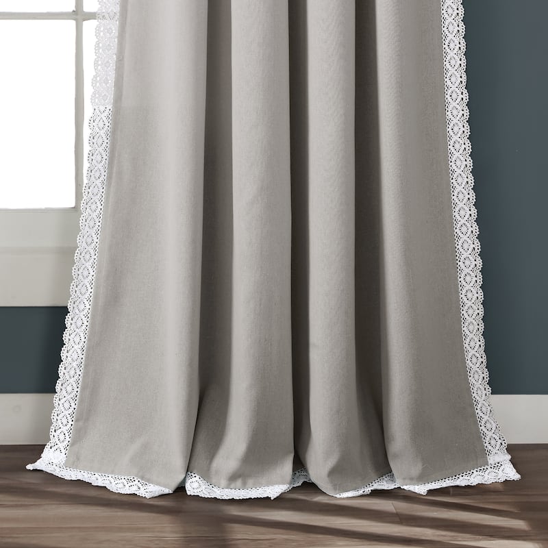 The Gray Barn Kind Koala Vintage Farmhouse Light Filtering Curtain Panel Pair