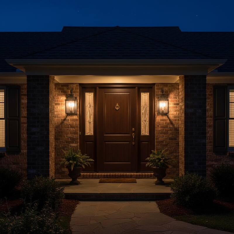 Morgan 2 Light Exterior Lighting in Black Finish