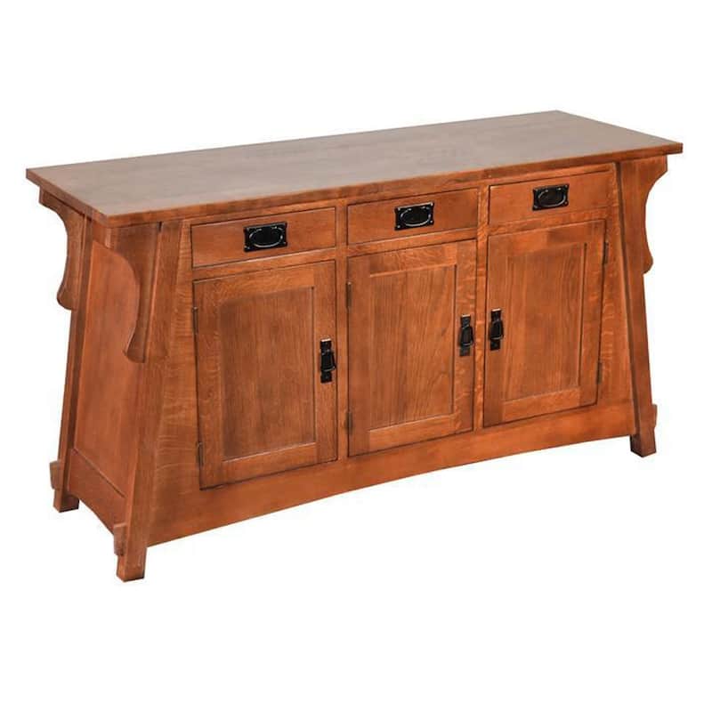 Mission Oak Crofter Console Cabinet - Michael's Cherry - 55" - N/A - Michael's Cherry