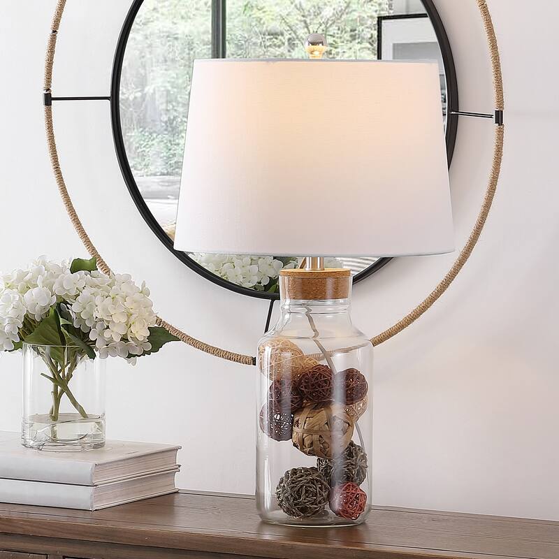 SAFAVIEH Lighting Cornella 26.5" Table Lamp - 15" W x 15" D x 26" H - 15Wx15Dx26H