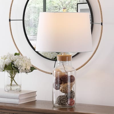 SAFAVIEH Lighting Cornella 26.5" Table Lamp - 15" W x 15" D x 26" H - 15Wx15Dx26H