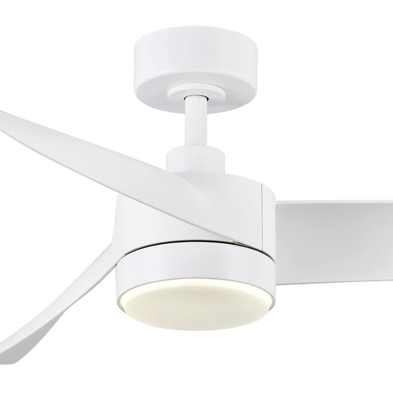 CO-Z 54" 3 -Blade Color-Changing LED Large Room Ceiling Fan With Light and Remote