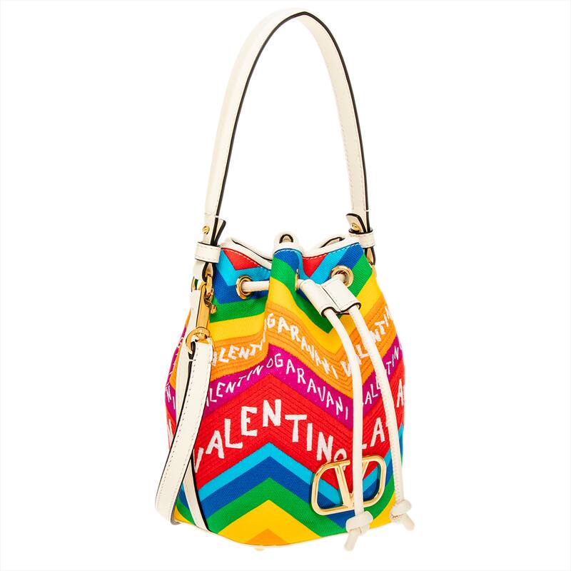 Valentino Logo Mini Bucket Bag