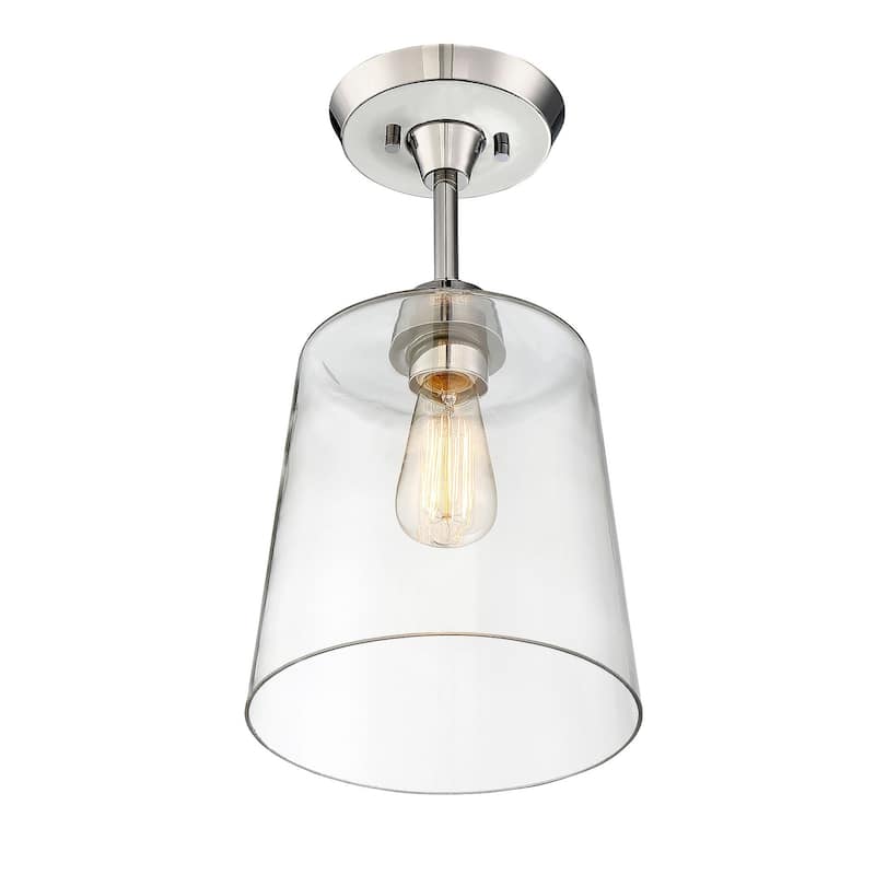 Meridian M60010 Single Light 10" Wide Semi-Flush Ceiling Fixture