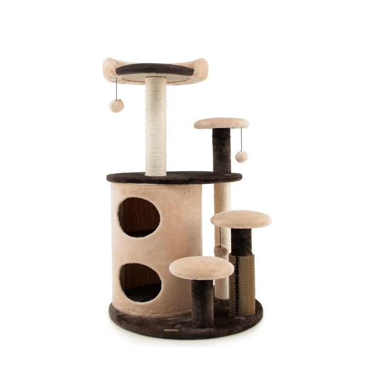 40 Inch Cat Tree Tower Multi Level Activity Tree with 2 Tier Cat