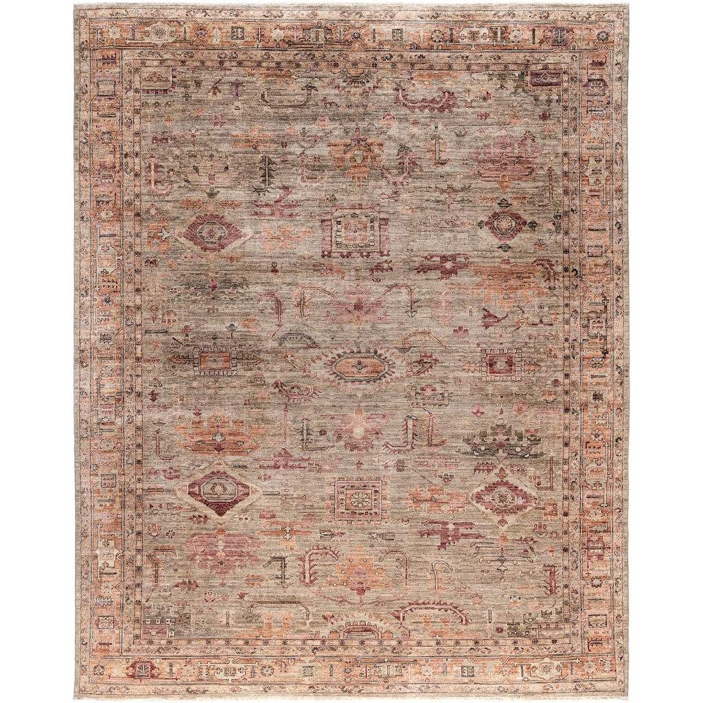 Serapi One-of-a-Kind Hand-Knotted Area Rug - Brown - 9' 3" x 11' 11"