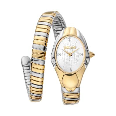 Just Cavalli Women's JC1L182M0025 Quartz Watch - Two-Tone