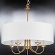 preview thumbnail 4 of 4, Luxury New Traditional Chandelier, 21.125"H x 21.625"W, with Transitional Style, Brushed Bronze, BWP4090 by Urban Ambiance