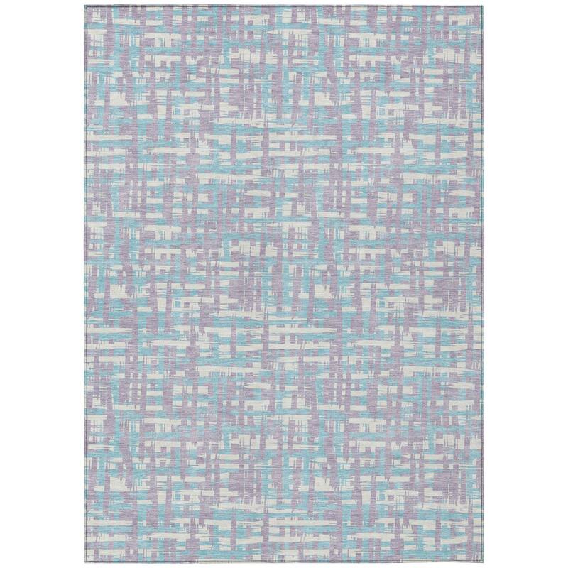 HomeRoots Abstract Transitional Rectangle Outdoor Rug