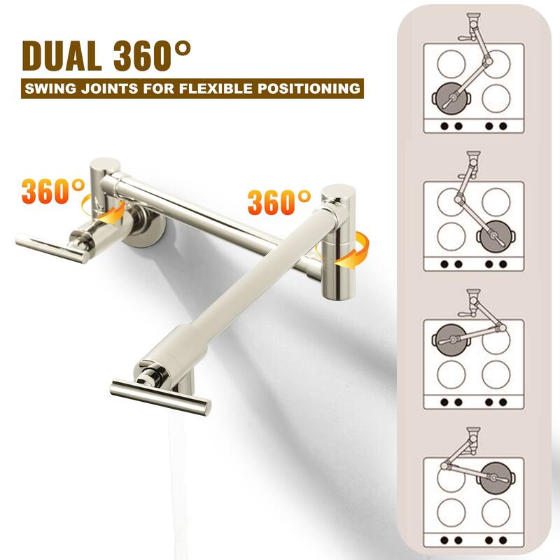 WOWOW Folding Wall Mount Faucets Stretchable