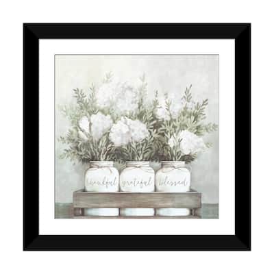 iCanvas "White Flower Jars" by Dogwood Portfolio