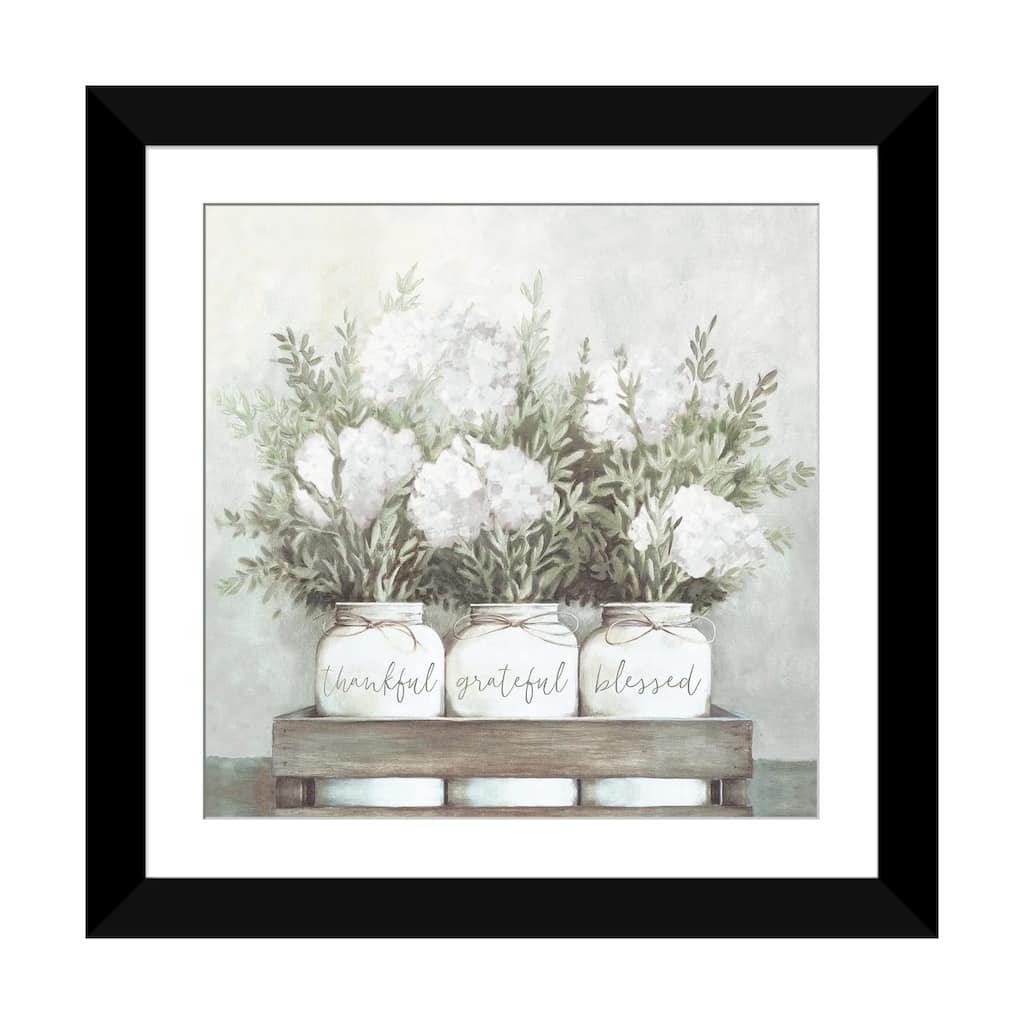 iCanvas "White Flower Jars" by Dogwood Portfolio