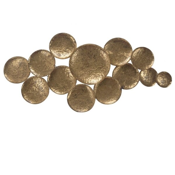45.75" Gold Modern Chic Style Aden Wall Sculpture - N/A
