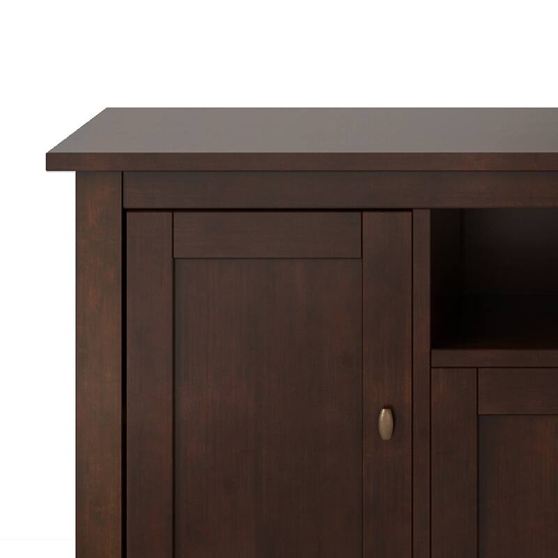 WYNDENHALL Norfolk SOLID WOOD 72 inch Wide TV Media Stand For TVs up to 80 inches - 72'' W x 17.5'' D x 26'' H