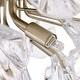 Rosa 6-Light Daisy Flower Crystal Large Size Flush Mount - Brushed