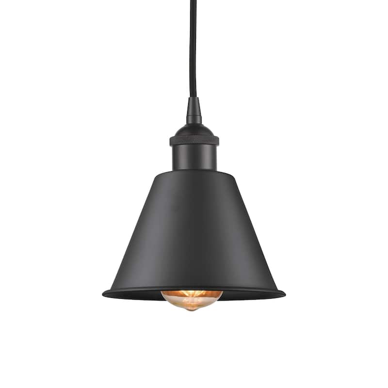 Innovations Lighting 616-1P-8-7 Smithfield Pendant Smithfield 7" Wide - Matte Black
