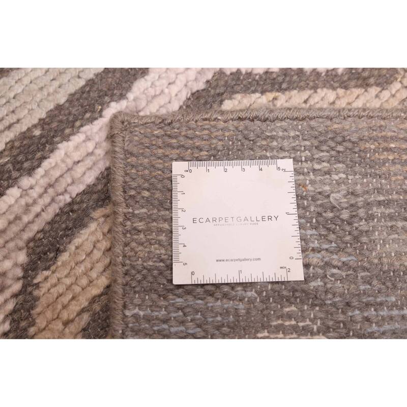 ECARPETGALLERY Hand-knotted Tangier Taupe Silk, Wool Rug - 9'2 x 11'10