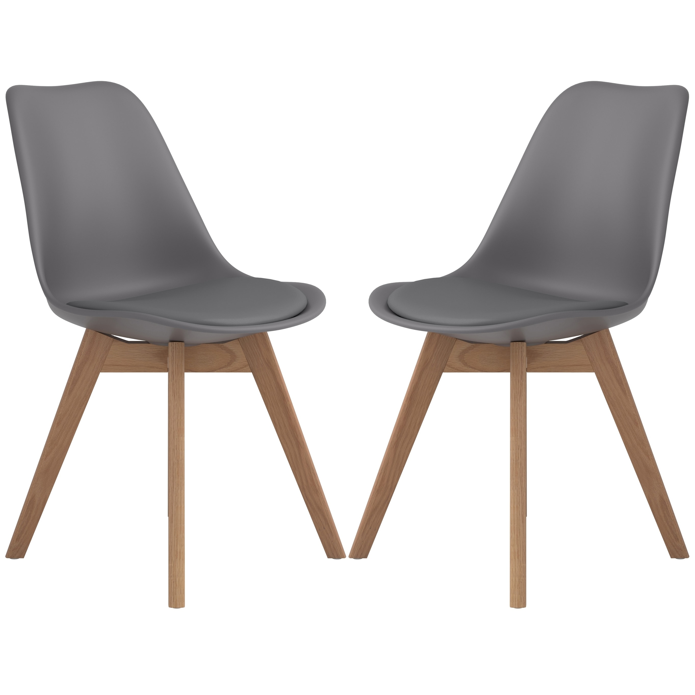 Grey dining chair with oak legs 2025