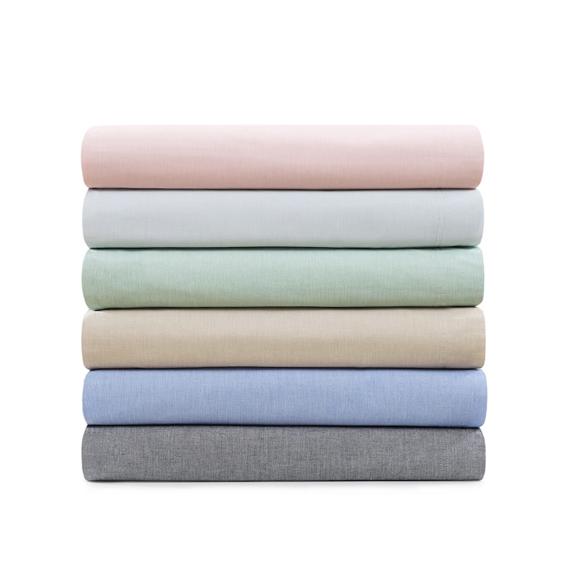 Tommy Hilfiger Washed Cotton Chambray Sheet Set