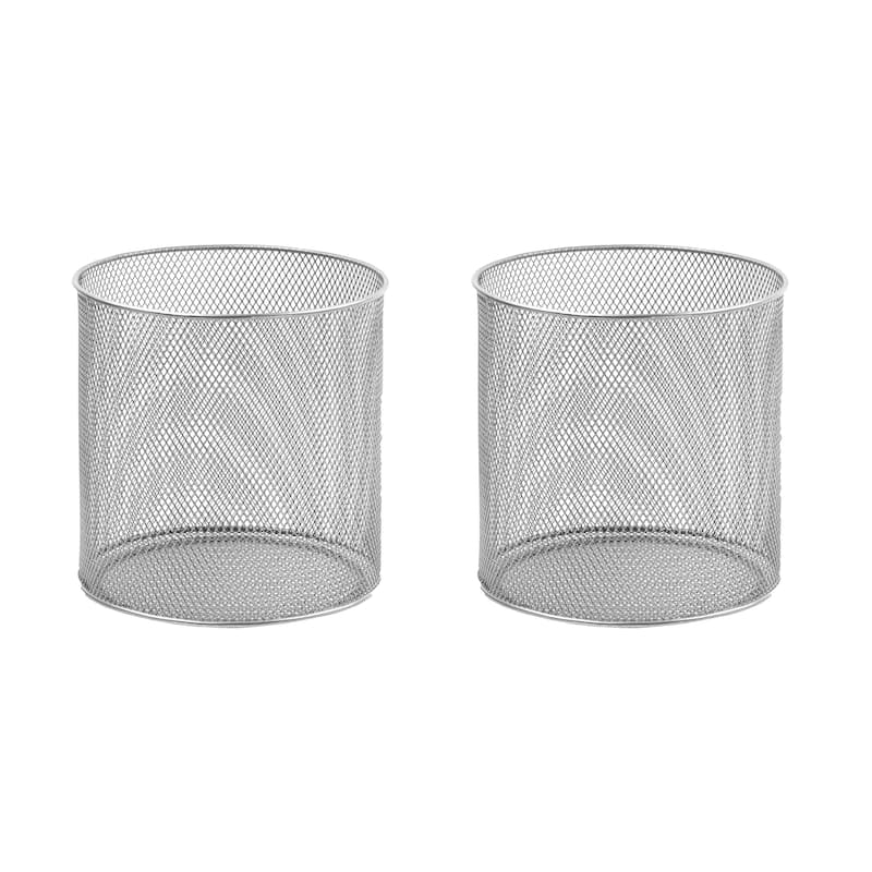 Silver Mesh Utensil Cup Organizer, 2375 - pack of 2