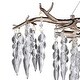 preview thumbnail 6 of 5, Rainier 24-in W Crystal Silver Waterfall Semi Flush Mount Ceiling Light - 24-in W x 13-in H x 24-in D