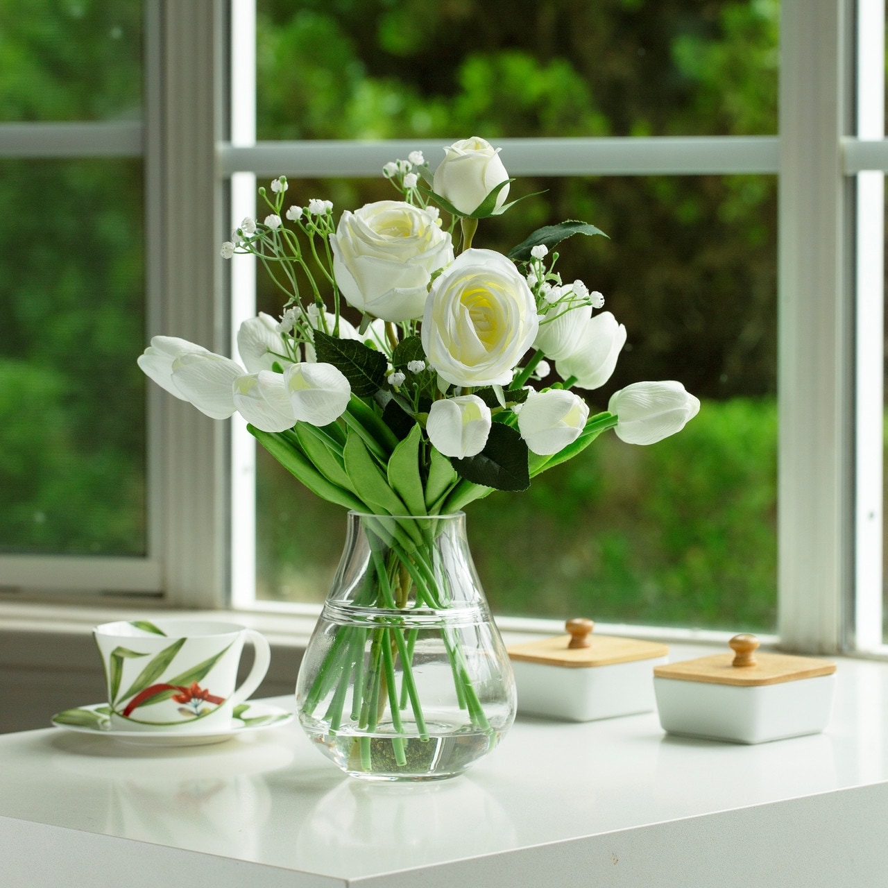 Glass flower vase online store