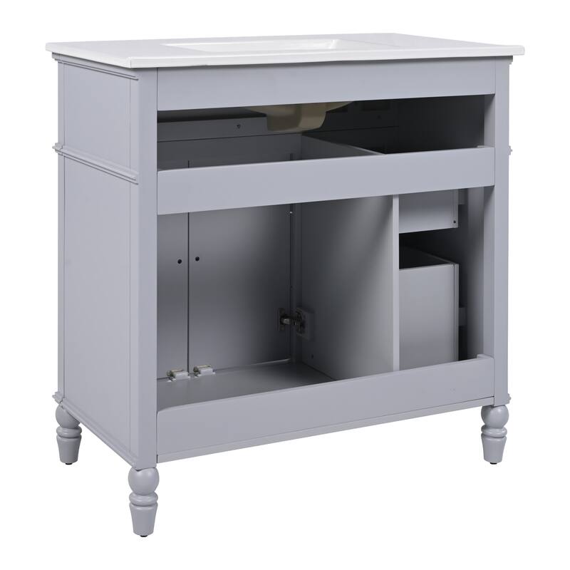 36" Bathroom Vanity with Soft-Close Doors and Soft-Close Drawers