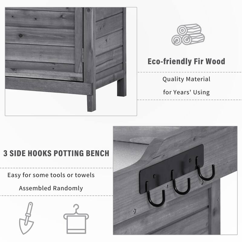 Outdoor Potting Bench Table