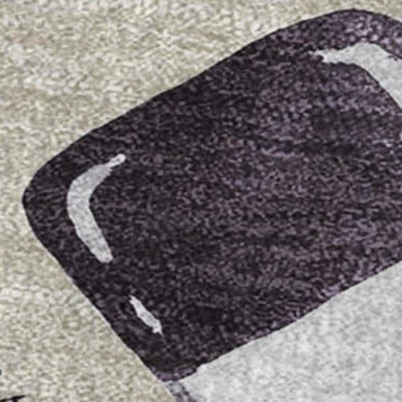 HomeRoots 50" X 70" Ivory Purple And Green Wine Tasting Microfiber Plush Throw Blanket