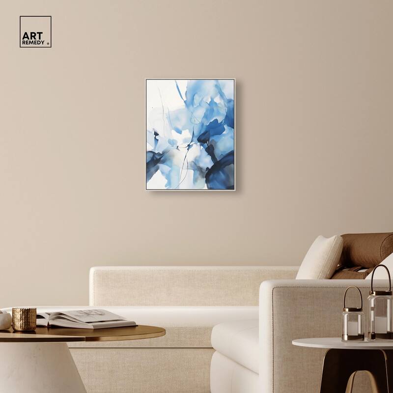 Fleur Bleue II Canvas by Art Remedy